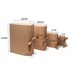Custom Eco-Friendly Biodegradable Folding Gift Packaging <b>Box</b> with <b>White</b> Coated Card Paper Soft Folders Ribbon Logo Hot Stamping - Product Image 3