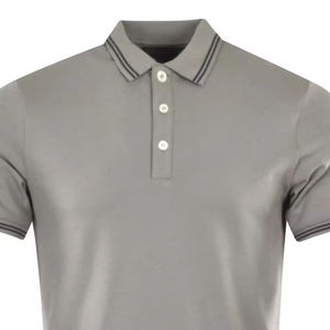 Polo de Hombre Elegante y Casual con Patrón Sólido, Manga Corta, Antiarrugas, de Algodón Jersey, para Golf - Product Image 5