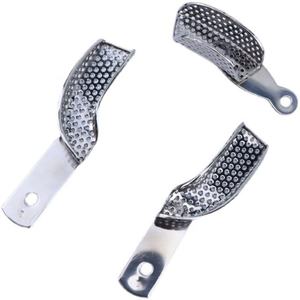 Dental Impression Tray Set 8 Pcs Stainless Steel Trays Ergonomic Grip for Accurate Mold Taking Laboratory Use by <b>Blush</b> surgical - Product Image 5