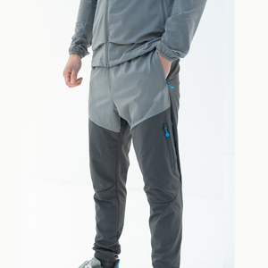 Ensemble survêtement coupe-vent homme colorblock léger avec veste zippée et pantalon de jogging élastique – Personnalisable OEM – Streetwear et Sportswear - Product Image 5