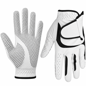 Gants de golf en cuir Cabretta respirant, couleurs et logo personnalisés, pour homme et femme, main gauche, accessoires de golf - Product Image 1