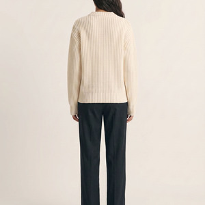 Top Quality Men's Sweater Drop Shoulder Blank Knitwear Winter Thick Crew Neck <b>Pullover</b> Knit <b>Jumper</b> Custom Long Sleeve Sweater - Product Image 5