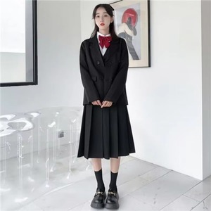 Uniformes Escolares Estilo Preppy para Niñas, Falda con Tirantes de Poliéster, Falda Plisada - Product Image 3