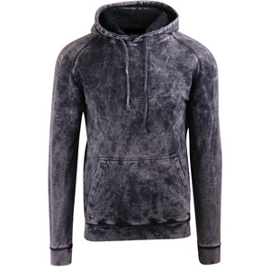Men's Washed Cotton <b>Fleece</b> <b>Zipper</b>-Up Hoodie Raglan Sleeve Solid Color Casual Winter Wear Front Pocket Regular Fit Windproof - Product Image 1