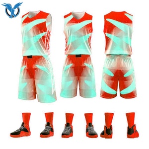 Conjunto de uniforme de baloncesto para hombre y mujer, uniforme colorido de buena calidad, a la moda - Product Image 4