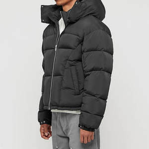 Veste d'hiver en duvet de canard de haute qualité, veste matelassée ample et décontractée pour l'extérieur - Product Image 4