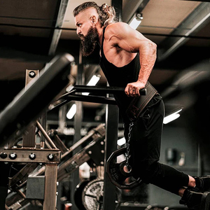 เข็มขัดหนังแบบหนาสำหรับยกน้ำหนัก ยูนิเซ็กซ์ ปรับระดับได้ ใช้สำหรับฝึกสควอท ยกน้ำหนัก ดิปอัพ ออกกำลังกาย เพิ่มความปลอดภัย - Product Image 2