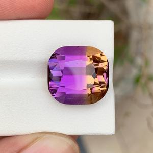 Ametrino Boliviano Natural, Piedra Preciosa Bicolor Púrpura y Amarilla, Facetada, Calidad Premium, para Joyería - Product Image 1