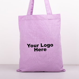 Luxury Purple <b>Canvas</b> <b>Tote</b> Bag With Custom Logo Print Open Top Beach Shopping Bag Minimalist Style Beach Summer Women's Handbag - Product Image 4