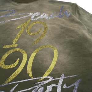 T-shirt court ample 100 % coton épais, délavé à l'acide, effet soleil, thermique, épaules tombantes, streetwear, sérigraphie, pour hommes - Product Image 6