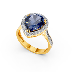 Anillo de Oro Sólido de 14K, 9K, 10K, 18K con Gema de Laboratorio de 6 Quilates, Certificado IGI, RJC, ODM, OEM, Fabricante de Joyería Fina Ética, Venta al por Mayor E201346 - Product Image 1