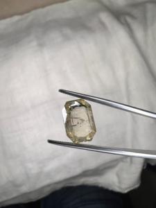 Zafiro amarillo natural de 7.29 quilates de Sri Lanka, corte octogonal, zafiro de Ceilán suelto, piedra preciosa, proveedor mayorista de piedras para joyería. - Product Image 1