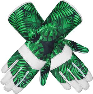Vente en gros Gants en cuir PVC avec imprimé floral personnalisés taille XL imperméables résistants aux coupures pour les travaux de jardinage pour les dames et les enfants - Product Image 1