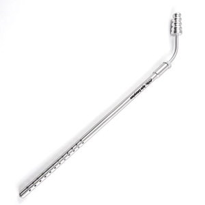 Tube d'aspiration Poole courbé de haute qualité, instrument chirurgical abdominal d'aspiration manuel en acier inoxydable - Product Image 3