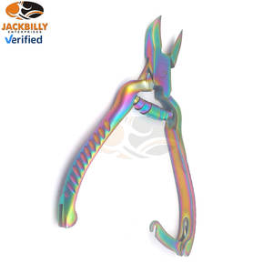 Coupe-ongles professionnel en acier inoxydable robuste, multicolore arc-en-ciel, à ressort, pour les ongles épais, incarnés et durs des doigts de bébé - Product Image 3