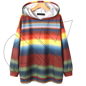 Sudadera con Capucha Extra Grande para Mujer, Marca Carewear Sports, Color Sólido, Manga Larga, Tejido de Punto, 100% Algodón, Estilo Casual de Invierno, Corte Corto - Product Image 1