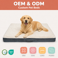 Matelas orthopédique de luxe XL pour chien, style mobilier, lavable, support robuste, écologique, pour grands chiens