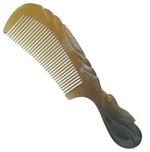 Peine de Cuerno de Búfalo, Artesanía Natural, Peine Profesional para Hombre, Elegante, 100% Cuerno de Búfalo, Dientes Finos - Product Image 2