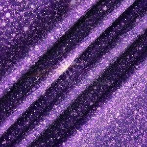Girls Purple <b>Star</b> Print Sleeveless Leotard Shorts Set Gymnastics Dance Workout <b>Outfit</b> With Scrunchie - Product Image 6