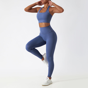 Conjuntos de Yoga para Mujer de Alta Calidad, Color Sólido, Antibacterianos, de Secado Rápido, Transpirables, con Logotipo Personalizado OEM, Ropa de Yoga Elegante - Product Image 5