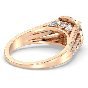 Anillos de Boda REYES de Oro de 14K de Calidad Premium con Diamante de Corte Cojín de 2.5 Quilates, Precio de Fábrica, Joyería Fina Certificada por IGI - Product Image 4