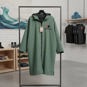 Men Long Swim Parka <b>Jacket</b> <b>Warm</b> <b>Waterproof</b> Hooded Sports Team Winter Coat Custom Wholesale Factory - Product Image 6