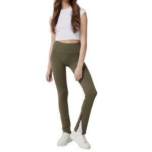 กางเกงเลกกิ้งออกกำลังกายเอวสูงสำหรับผู้หญิง ขายส่งตามสั่ง ผลิตจากไนลอนผสมสแปนเด็กซ์ ยืดหยุ่นได้ดี มีกระเป๋า ทรงขาบาน - Product Image 1