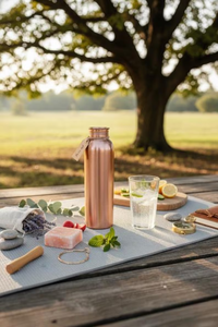 Bouteilles d'eau en cuivre, design moderne, portables, écologiques, emballage personnalisé classique, emballage haut de gamme multi-usages, le meilleur - Product Image 3