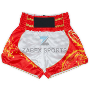 Pantalones Cortos de Muay Thai y MMA Personalizados OEM de ZABEX SPORTS, Ropa Deportiva Ligera y Transpirable de Poliéster/Spandex/Algodón - Product Image 5