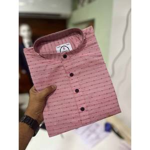 REGULAR BASIS DE HOMBRE LOOK COLECTIVO DE MODA Y CÓMODO EN CORTO KURTA PEACH Lungi - Product Image 2