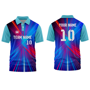 เสื้อคริกเก็ตดีไซน์ใหม่ ชุดทีมสั่งทำพิเศษ พิมพ์ลายแบบซับลิเมชั่น ระบายอากาศได้ดี ชุดยูนิฟอร์มคริกเก็ตประสิทธิภาพสูง ผู้จัดจำหน่าย Wida Sports - Product Image 1
