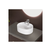 Lavabo à poser rectangulaire au design moderne en céramique à surface solide et émaillée lisse pour salle de bain, maison, bureau, villa