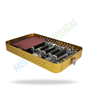 Contenedor de Esterilización para Placas Maxilofaciales, Caja de Almacenamiento de Instrumentos Quirúrgicos de Aluminio de 2.4mm, Perforada, para Autoclave - Product Image 4