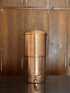 Pure Copper Water Dispenser Anti-Corrosion Coating Portable Digital Pressing Type Home Office Use <b>Storage</b> - Product Image 1