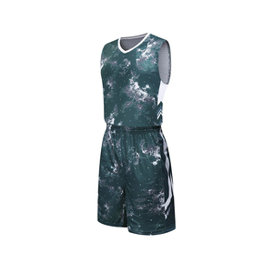 Tenue de Basketball Personnalisée Pas Chère, Respirante, Séchage Rapide, Ensemble Maillot d'Équipe Imprimé, Vêtements de Sport en Gros pour Hommes et Femmes, 100% Polyester - Product Image 1