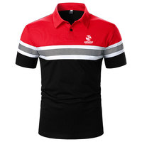 Chemises polo décontractées pour hommes, nouvelle collection, design tendance, couleur unie, respirantes, personnalisables.