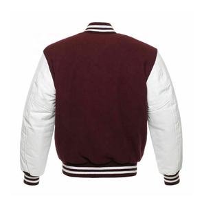 Chaqueta Varsity de Lana para Hombre con Logotipo Personalizado, Mangas de Cuero, Acolchada, para Invierno, Precio al por Mayor, Chaqueta Varsity de Moda - Product Image 6