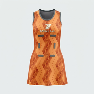Uniformes de Netball Unisex de Alta Calidad al Por Mayor, Corte Ajustado, Diseño Personalizado, Estampado Frontal, 100% Poliéster Antibacteriano - Product Image 4