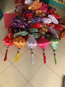 Linterna Tradicional de Seda de Hoi An, Linterna Vietnamita de Seda, Lámparas de Bambú, Linternas para Decoración de Año Nuevo, Hechas a Mano - Product Image 3