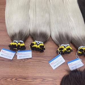 Extensión de cabello humano a granel de color a precio mayorista, textura lisa, lista para enviar cabello a granel vietnamita de gran calidad - Product Image 3