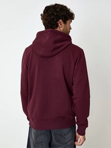 <b>Men's</b> <b>Grey</b> Green Hooded <b>Sweatshirt</b> Cotton Fleece Pullover Regular Fit with Front Pocket Casual Hoodie - Product Image 5