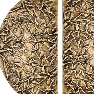 มือจับประตูทองเหลืองแท้ ดีไซน์หรูหรา ทันสมัย ลวดลายแกะสลัก สำหรับประตูทางเข้าโรงแรม |   ทนทานสำหรับใช้งานกลางแจ้ง - Product Image 2