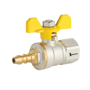Robinet à bille en laiton 3/4'' x 15 mm avec poignée longue et joint PTFE pour eau à haute température, usage résidentiel et commercial - Product Image 3
