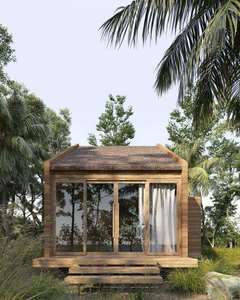 บ้านสำเร็จรูปคุณภาพสูงจากเวียดนาม ภาษีส่งออก 0% ผลิตจากไม้ไผ่รักษ์โลก 100%  CENVINEX บ้านวิลล่าคอนเทนเนอร์สีเขียวทันสมัยสั่งทำพิเศษ ขนาด 40HC สำหรับส่งออก - Product Image 6