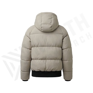 Hooded <b>Quilted</b> Jacket Women Winter Windproof Full Sleeve <b>Thick</b> Polyester Filling Solid Color Zipper Closure Regular Length - Product Image 2
