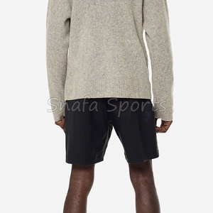 กางเกงขาสั้นหนังสำหรับผู้ชายกางเกงขาสั้นหนังน้ำหนักเบาใส่สบาย - Product Image 2
