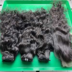 Extensions de cheveux de vague naturelle de prix bon marché chaud pour faire le paquet ondulé naturel sans enchevêtrement non traité de perruque - Product Image 3