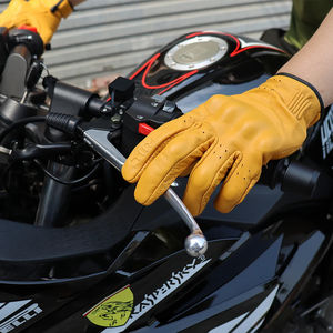 Guantes de Motocicleta Retro de Cuero, Guantes de Motocross, Guantes de Carreras para Hombre, Guantes de Ciclismo Todoterreno MX MTB DH para Mujer - Product Image 4