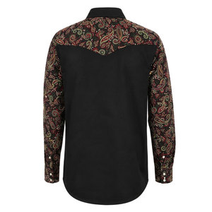 Camisas y Mangas de Soldadura de Alta Calidad 100% Algodón con Patrón Paisley, Fusión sin Costuras, Servicio OEM - Venta al por Mayor - Product Image 3
