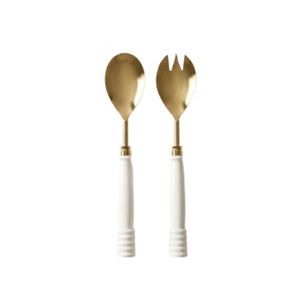 Ensemble de 3 couteaux à fromage de luxe en acier inoxydable doré, avec manche ergonomique moderne, ustensiles de table, épandeur à beurre - Product Image 3